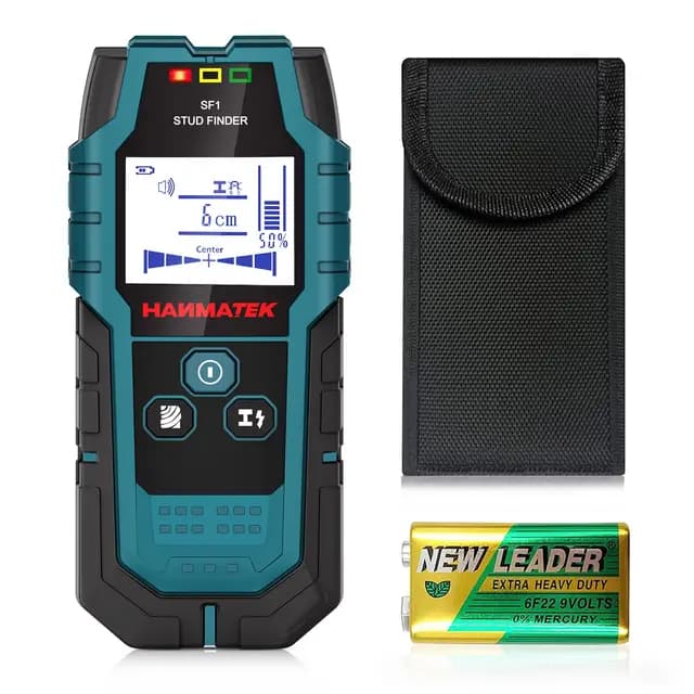 Detector, Sensor Electrónico 4 en 1, Escáner de Pared, Detector de Tubería Metálica con Pantalla LCD para Detectar Madera, Metal, Cables en la Pared y Magnéticos o No Magnéticos