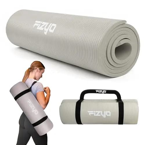 Fizyo Esterilla de Yoga Gruesa Antideslizante NBR – Colchoneta para Pilates, Gimnasio y Fitness, Caucho Sintético Resistente para Entrenamiento, Ejercicio y Relajación, 190 x 60 cm