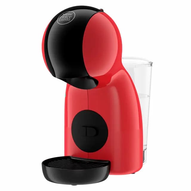 Krups Nescafé Dolce Gusto Máquina de café cápsulas, Presión 15 bar, Máquina de café cápsulas, Multi-bebidas frías o calientes, Intuitiva, Compacto, Modo eco, Piccolo XS Rojo KP1A3510