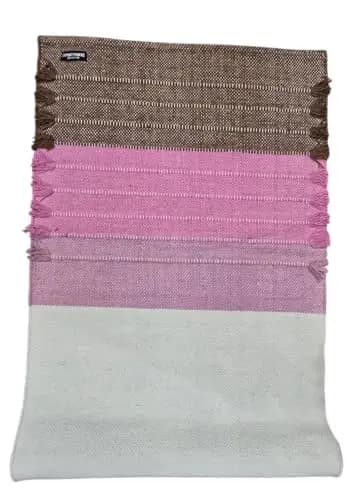 Esterilla de yoga 100% algodón orgánico antideslizante, alfombra ecológica tejida a mano, antideslizante y gruesa (24 x 72 x 5 mm) para fitness diario en casa, cómoda, extralarga