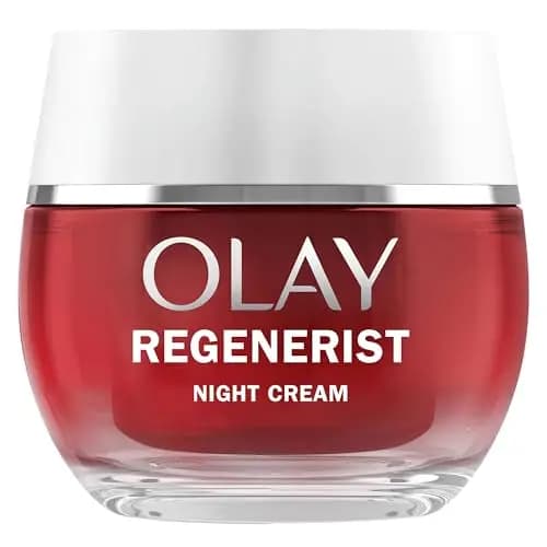 Olay Regenerist Crema Facial de Noche. Hidratante Antiarrugas y Reafirmante Activa con Niacinamida Antienvejecimiento y Péptidos. Reafirma, Restaura e Hidrata. Sin Perfume. 50 ml