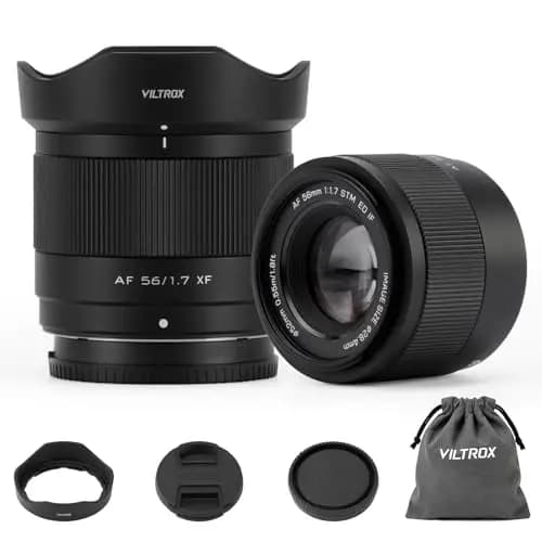 VILTROX 56mm F1.7 Air XF Mount Objetivo fotográfico para Fujifilm X Camera Lenses Gran Apertura y Enfoque Automático Sensores APS-C para Fuji X-E5 X-H1 X-Pro3 X-S10 X-T50 X-T200 X-S20 X-H2S X-M5
