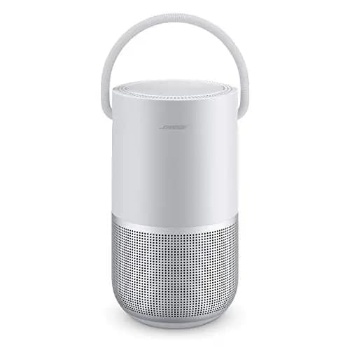 Bose Portable Smart Speaker - Altavoz portátil con control de voz Alexa integrado, Color Plata