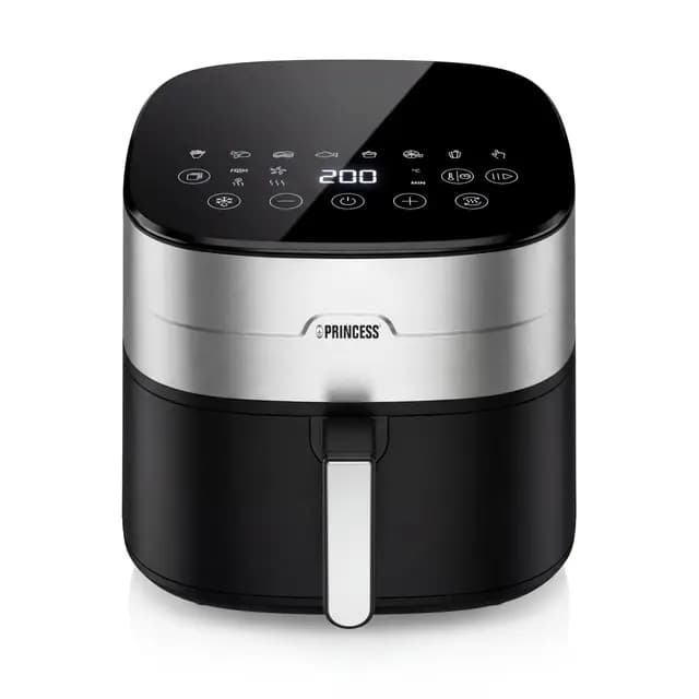 Princess Dual Heat Airfryer 8L XXL, Freidora de aire con Doble Elemento Calefactor para Cocción más Rápida y Resultados Crujientes, 15 en 1, Libre de BPA y PFAS, 2000 W, 182280