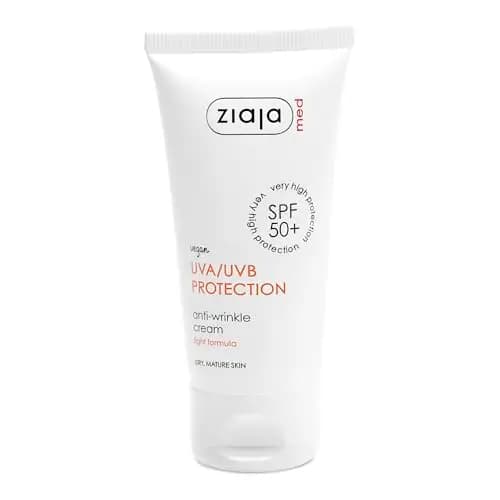 SPF 50+ Crema facial protectora antiarrugas de Ziaja Med