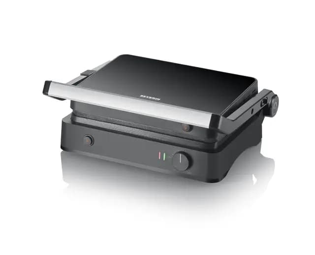 SEVERIN - Grill de contacto SEVINI Light, con placas de parrilla de cerámica extraíbles. Parilla de mesa con regularización de temperatura hasta 220, 30 x 22 cm, KG 2398 – Imagen 1