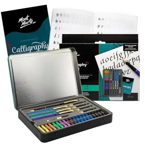 MONT MARTE Bolígrafo Caligrafía Set – 31 piezas – Perfecto para principiantes – Incluye: 4 bolígrafos de caligrafía, 5 plumas de caligrafía y mucho más – Imagen 1