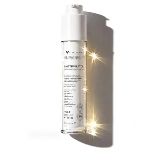 vidalforce glow night crema antiarrugas