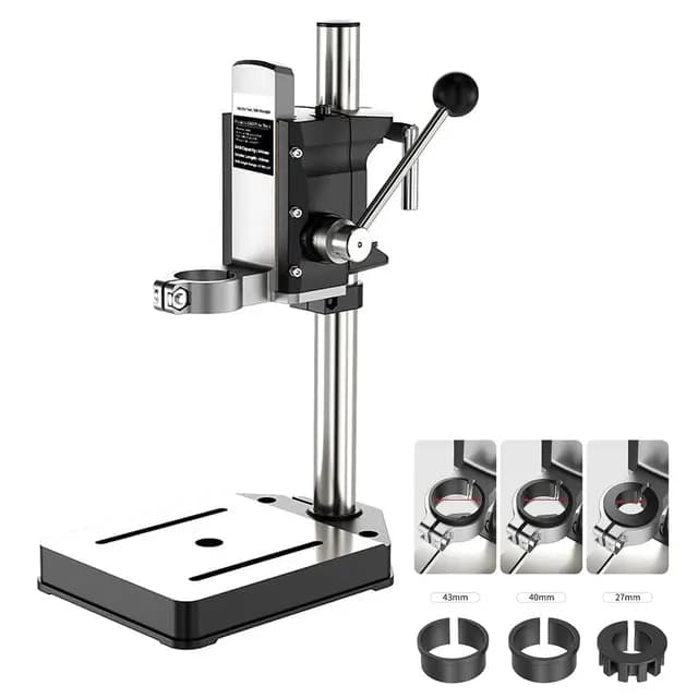Soporte De Prensa De Taladro Manual,Banco De Trabajo De Prensa De Taladro De Mesa,Soporte De Perforación Ajustable,Soporte De Mesa Eléctrico,Herramienta De Reparación Con Base De Aleación Aluminio