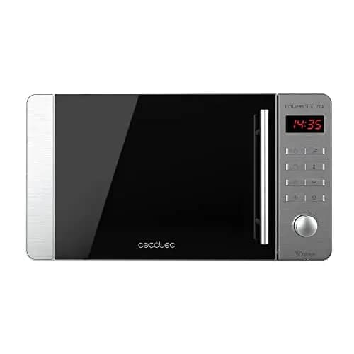Cecotec Microondas ProClean 5010. 700 W, Capacidad de 20 L, Revestimiento Ready2Clean, 5 Niveles Funcionamiento, 8 Programas, Tecnología 3DWave, Temporizador, Diseño Frontal y Tirador Inox – Imagen 1