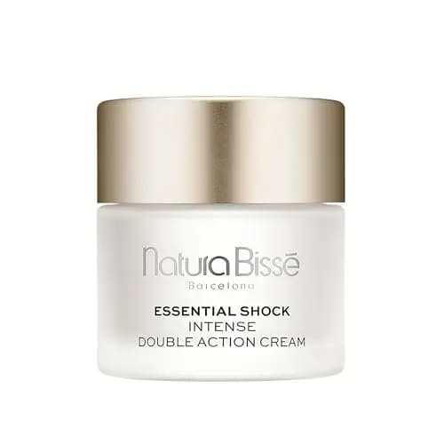 Natura Bissé Essential Shock Intense Double Action Cream | Crema Hidratante Facial con Aceite de Rosa Mosqueta, Aminoácidos de Colágeno y Aloe Vera | 75 ml