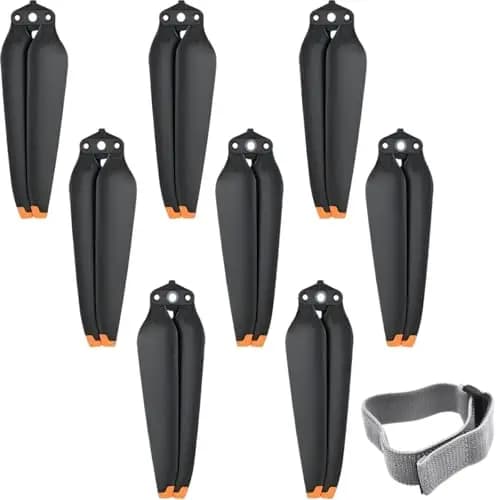 8 hélices de Repuesto para el dron para dji Air 3/3S, 8747F, hélices de dron Plegables de bajo Ruido y desmontaje rápido, Piezas y Accesorios para Air 3/3S (Punta Naranja)