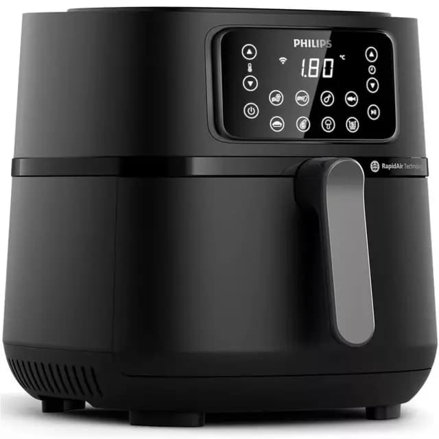Friteuse sans huile - PHILIPS - Airfryer Connecté XXL HD9285/96 Série 5000 - 7,2L - 6 personnes - 16 préréglages - Noir