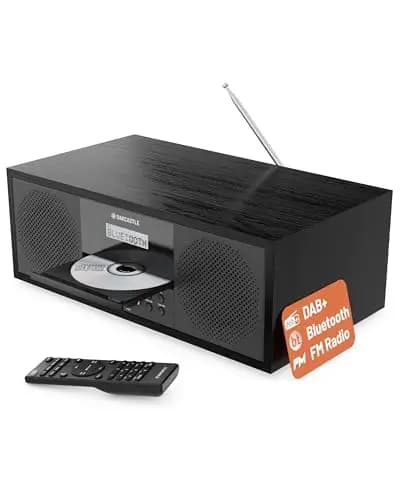 Equipo de Musica para Casa | CD Player HiFi con 60W Altavoces | Minicadenas de Musica con CD y Dab+ | Bluetooth Microcadenas de Musica | Radio FM Reproductor de CD HiFi Microcadena | OAKCASTLE DAB500 – Imagen 1