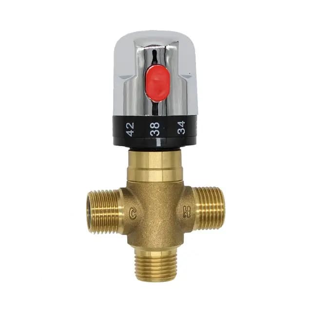 Grifo termostático solar para grifo de ducha de latón y cobre