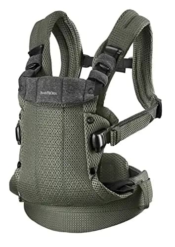 BabyBjörn Mochila Porta Bebé Harmony, Malla 3D, Verde oscuro