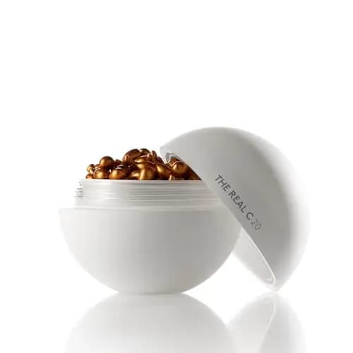 COCUNAT - The Real C - Tratamiento 60 Días - Sérum Vitamina C - 20% de Ácido Ascórbico - Reduce Arrugas y Manchas - Luminosidad y Elasticidad -Tratamiento 2 mes - 60 Perlas - El Packaging Puede Variar