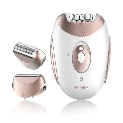 Cecotec Depiladora de Arranque Inalámbrica Bamba SkinCare Depil-action. Batería de Litio, Autonomía 40 mins, Waterproof, Cabezales Intercambiables, 2 Ajustes de Velocidad, Modo con Cable