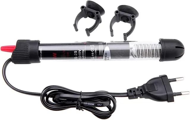 CAM2 Calentador de acuario, 60 l, 50 W, con indicador de temperatura, para depósitos de peces y acuarios (XS-50 W)
