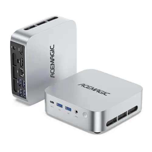 ACEMAGIC Matrix Mini M1 Mini PC, Windows 11 Pro, AMD Ryzen 7 7735HS(8C/16T,hasta 4,75 GHz),AMD Radeon™ Graphics,16GB LPDDR5 512GB SSD Mini Ordenador Soporte 4K Triple Pantalla/2.5G LAN/WiFi 6/BT5.2
