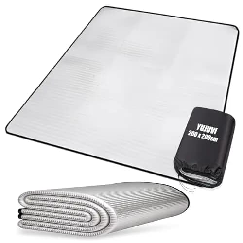 Esterilla Aislante De Aluminio Esterilla Camping 100 x 200 cm Esterilla Aislante De Aluminio Estera De Camping Térmica Aislante,para Exteriores para Camping, Alfombra