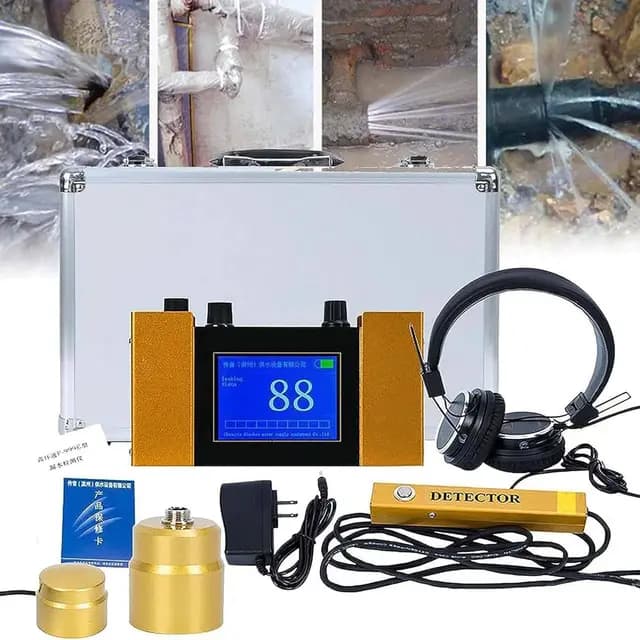 moxac detector fugas agua geófono 9v