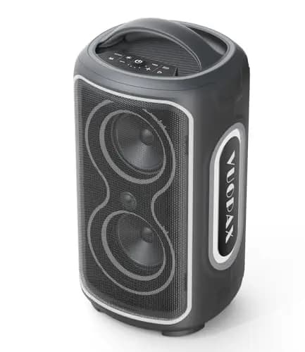 Altavoz Bluetooth Potente Portátil, 200W Peak Altavoz Bluetooth Grande Fiesta, 24H de Juego, Espectáculo de Luces LED, IP65, BT 5.4, TWS/USB/TF/AUX/Mic, para Fiestas, Camping, Exteriores