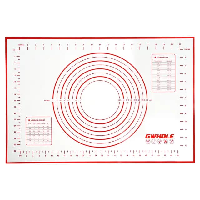 GWHOLE Tapete de Silicona para Hornear Baking Mat Grande Antiadherente 60 x 40 cm