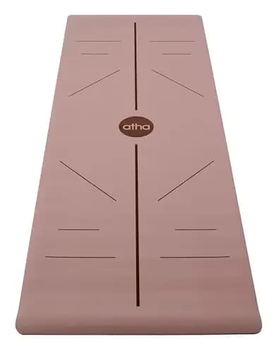 Esterilla de Yoga atha® PRO X Align | Ultra Adherente, Estable y Cómoda (5mm) | Materiales Sostenibles y Duraderos | Correa Incluida
