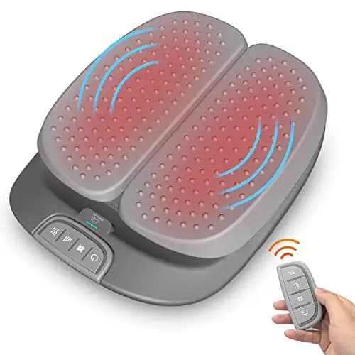Snailax Masajeador eléctrico de pies con calor, regalos para mujeres hombres,masajeador de pies shiatsu con vibración, masajeador con mando a distancia