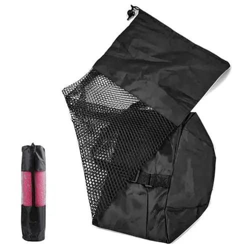 1 PC Bolsa Esterilla Yoga Portátil,87x17.5x17.5cm con Red de Transporte Accesorios para Deporte Esterilla Fitness Mat Pilates Gimnasio,Bolsa Esterilla Yoga con Correa Ajustable