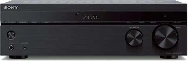 Sony STR-DH190 - Receptor estéreo (Bluetooth, Entrada Phono, Compatible con Tocadiscos), Color Negro