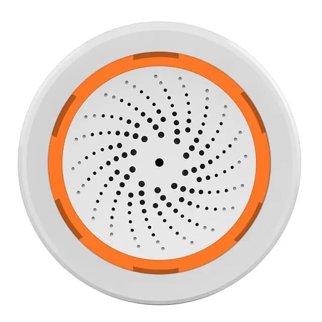 Tuya ZigBee Smart Sound And Light Sirena Sensor Smart Life de Seguridad para el Hogar Tuya Gateway Hub Sirena Alarma para Tuya