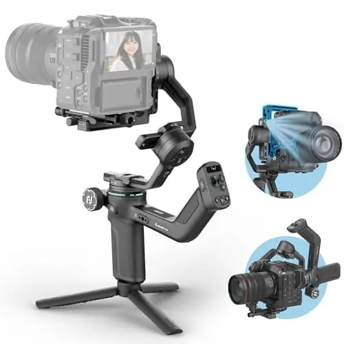 FeiyuTech SCORP-C2 Estabilizador de Cámara 3 Ejes con AI Tracking 4.0, Carga 3,5 kg, Grabación Vertical, Rotación Automática 360° y Control Bluetooth, Gimbal para Sony/Canon/Nikon, Vlogging y Cine