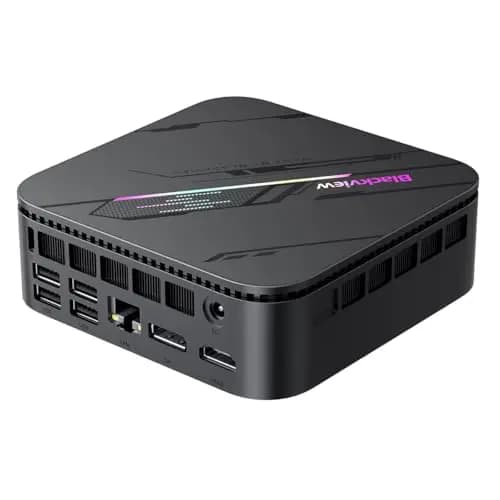 Blackview MP100 Pro Mini PC, Intel i3-1215U (hasta 4.4GHz), DDR4 16GB (hasta 64GB) RAM 512GB (hasta 2TB) PCIE 4.0 SSD M.2, Triple Pantalla 4K, WiFi 6, Bluetooth 5.2, Windows 11 Pro, 3 años garantía