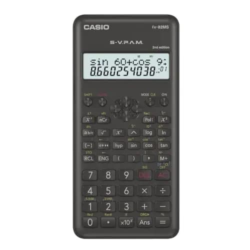Casio FX-82MS-2-S-ET-B, Calculadora Científica, 1, Gris Oscuro
