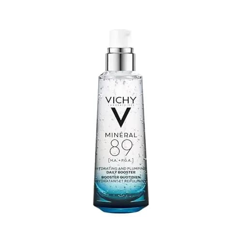 Vichy Sérum Concentrado y Fortificante, Efecto Hidratante, Reparador y Fortalecedor, Con Ácido Hialurónico y Agua Volcánica, Fórmula Única, Minéral 89, 75 ml