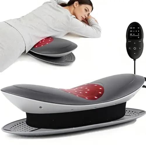 Masaje lumbar eléctrico, dispositivo de tracción lumbar eléctrica, masajeador de espalda, masajeador infrarrojo, masaje de vibración y cojín de aire,