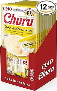 INABA Churu Snack para Gatos Pollo y Gambas 48 Tubos