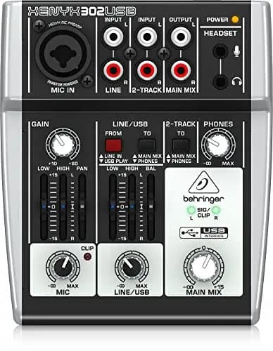 Behringer XENYX 302USB de mezclas Xenyx 302USB