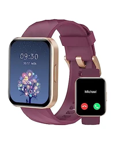 RUIMEN Reloj Inteligente Mujer Hombre con Llamada,1,83" Smartwatch con Pulsómetro,Podómetro,Oxímetro,Monitor Sueño,Esfera de reloj personalizada,Impermeable IP68 Pulsera de actividad para iOS Android