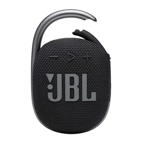 JBL Clip 4 Altavoz inalámbrico con Bluetooth, resistente al agua (IP67) y al polvo, con estilo llamativo y diseño portátil, 10h de música continua, negro