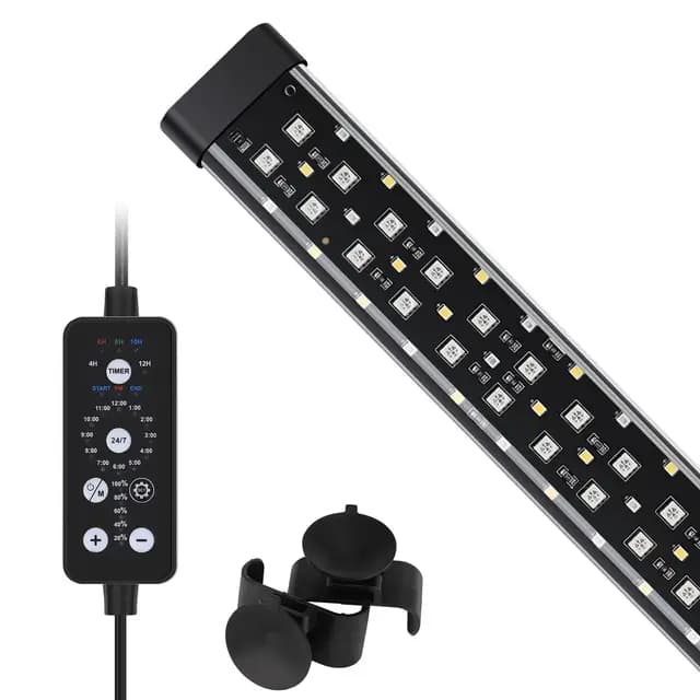 Hygger Luz LED Sumergible Acuario Espectro Completo 11W 31-58cm