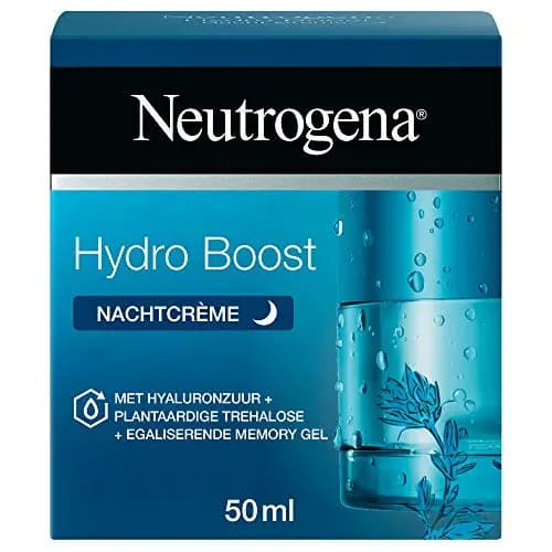 Neutrogena Hydro Boost - Crema de noche para todo tipo de piel, sin aceite, 50 ml