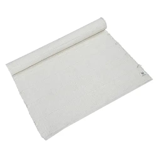 Esterilla de yoga 100% algodón orgánico antideslizante: ecológica, tejida a mano y extralarga (71 x 188 cm) para máxima comodidad y estabilidad con bolsa de transporte de algodón
