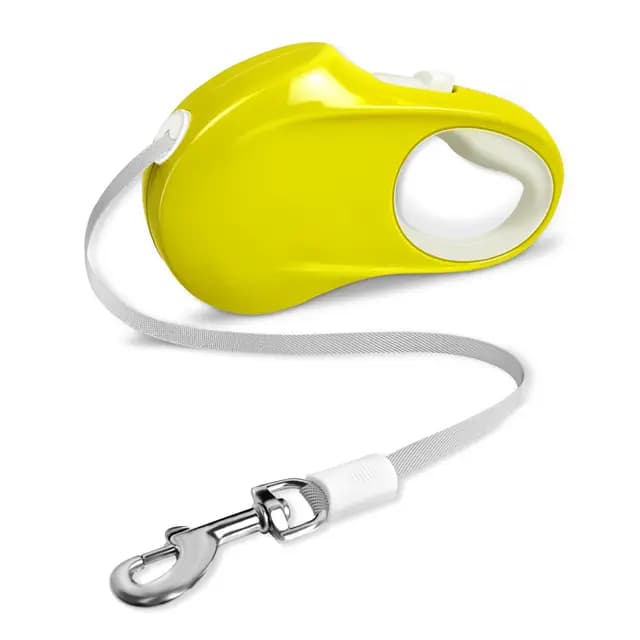Correa Perro Extensible 5 metros Correa Perro Retráctil Correas Resistentes para Perros- Amarillo