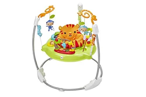 Fisher-Price Saltador Animalitos de la Selva, Producto para Bebés, con Música, Luces, Sonidos y Accesorios, Regalo para Bebés de 6 o más Meses, Tigre, 1 Unidad (Paquete de 1)