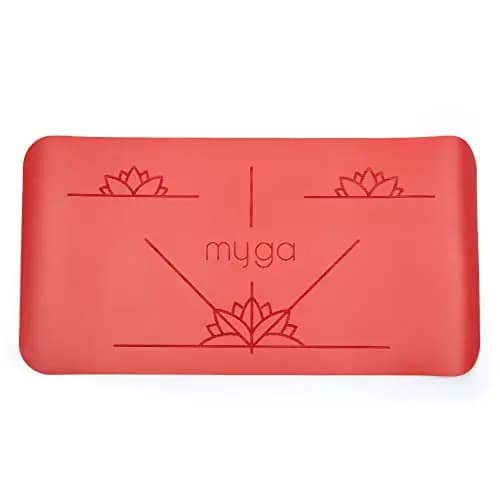 Myga Alfombrilla de Yoga Alignment - Almohadillas Antideslizantes para Mayor amortiguación con la Rodilla - Soporte para Codo y Mano