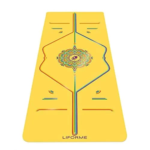Liforme Esterilla Yoga De Viaje - Mejor Colchoneta De Yoga del Mundo con Sistema De Alineación Original y Patentado - Yoga Mat Ecológica y Respetuosa con El Medio Ambiente - Edición De Viaje