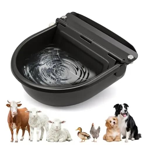 Bebederos AutomáTicos para Caballos, Bebederos de Acero Inoxidable Para Caballos, Bebederos Para Ganado con VáLvulas de Flotador Para Caballos Ganado Vacuno Ovejas Camellos Perros